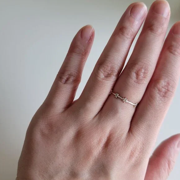 Laufey x Catbird Nocturne Star Ring, Silver - Picture 4 of 5